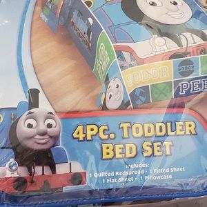 Thomas the train toddler bed set.
